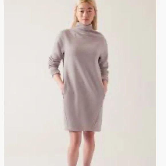 ATHLETA Cozy Karma Twist Neck Dress - Picture 8 of 9